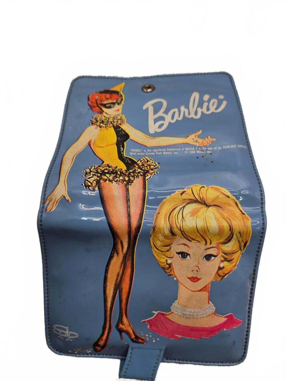 Vintage Vinyl Barbie Blue Folding Wallet Case, Masquerade Bubble Cut  SPP
